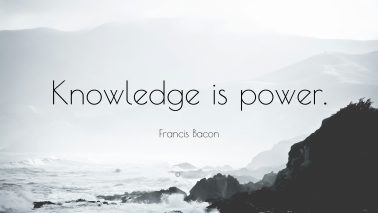 Knowledge is a power