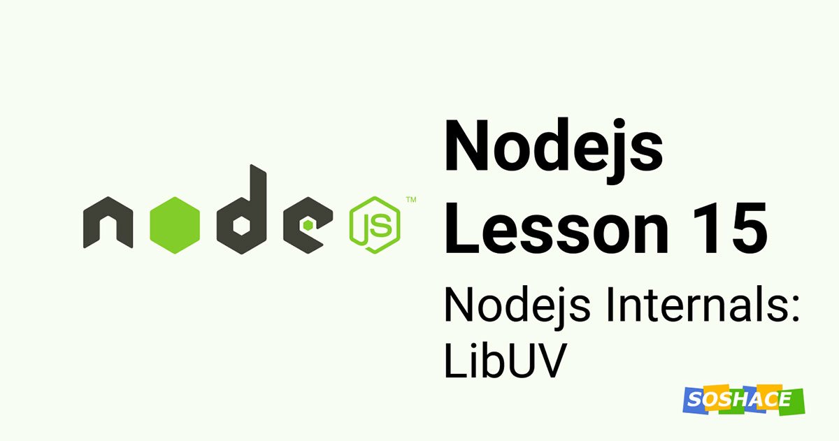 Node.js Lesson: Internals of Nodejs: LibUV