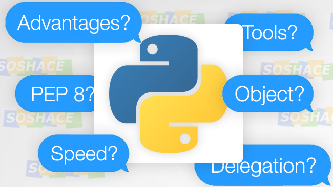 artwork depicting stylized Python Interview Questions