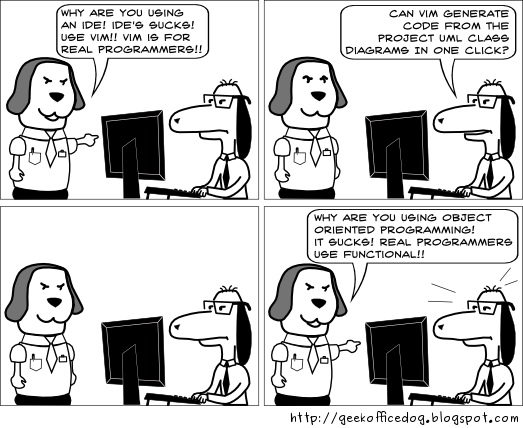 Geek Office Dog Comics