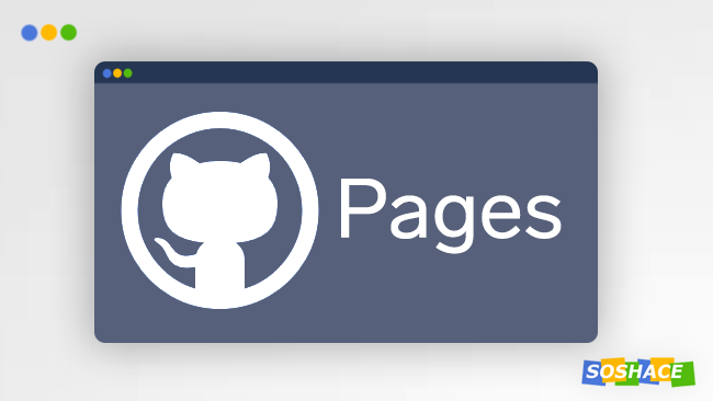 artwork depicting stylized GitHub Pages logo and interface