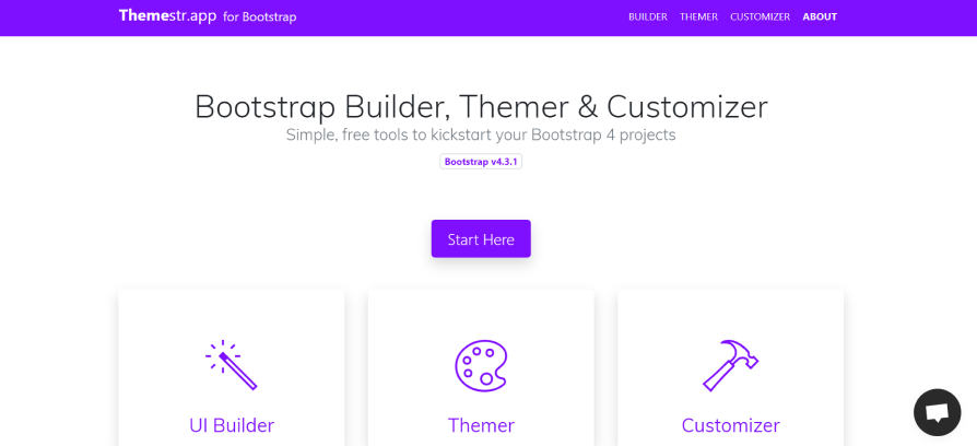 bootstrap builder tool