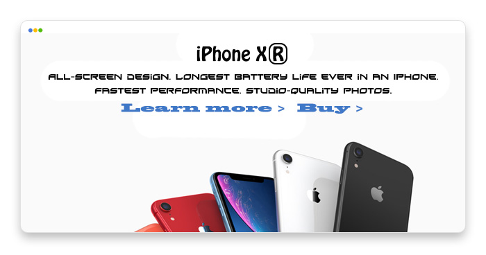 mockup design of apple.com with purposefully bad typography