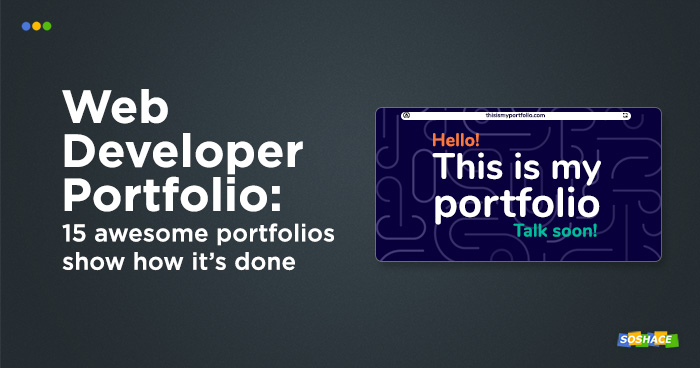 artwork depicting a mockup web developer portfolio