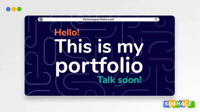artwork depicting a mockup web developer portfolio