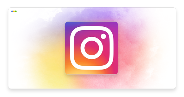 artwork depicting a stylized Instagram logo