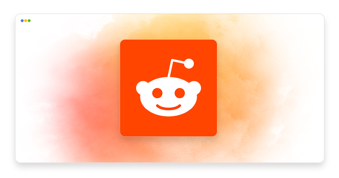 artwork depicting a stylized reddit logo