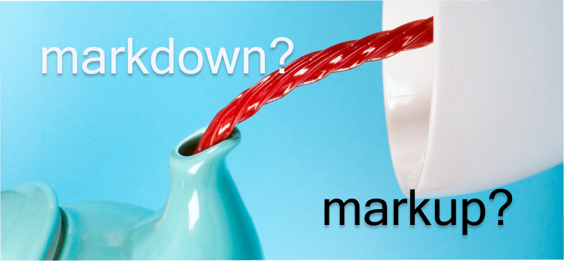 Markdown, up, or upside down?