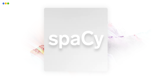 artwork depicting a stylized spaCy logo