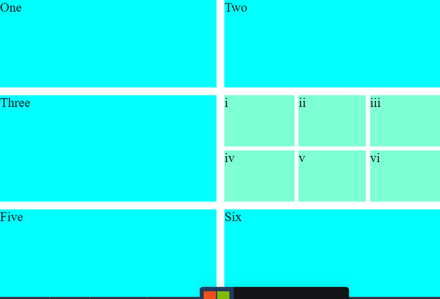 Nested grid example
