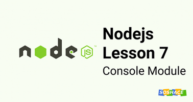 Node.js Lesson 7: Console Module
