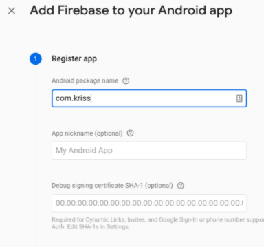 Add Firebase to Android app