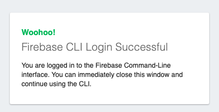 Successfully authenticate to Firebase