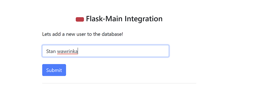 Flask Mail Adding user