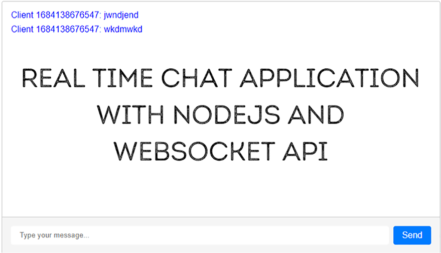 Diagram displaying a text with a chat application as the background image