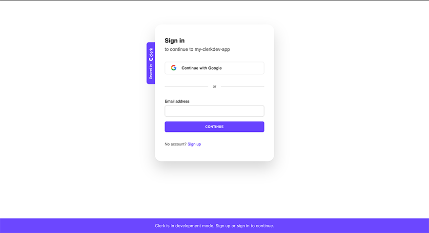 Sign in/Create account for Nextjs app