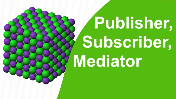 Publisher, Subscriber, Mediator
