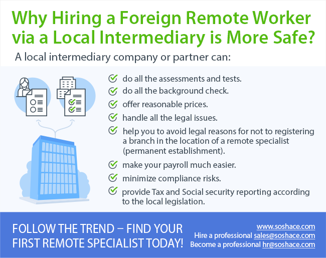 Why hiring a foreign worker via a local intermediary is more safe?