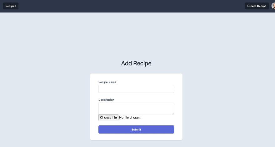 Recipe Form 