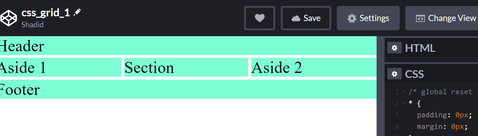 Basic Grid Example 2 with gutter