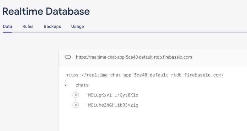 Real-time database section