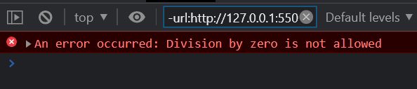An error occurred: Division by zero is now allowed